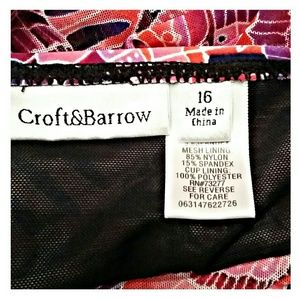 croft & barrow Swim - *SALE* Croft & Barrow Swim Top Purple Pink 16W croft & barrow Swim - *SALE* Croft & Barrow Swim Top Purple Pink 16W
